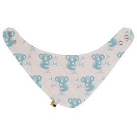 loud + proud Unisex Children's Reversible Neckerchief, GOTS Certified Neckerchief, peach