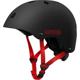 OutdoorMaster Youth & Kids Bike Helmet - Adjustable Multi-Sports Skateboard Helmet with Removable Liners for Balance Bike, Toddler Scooter, One Wheel Hoverboard
