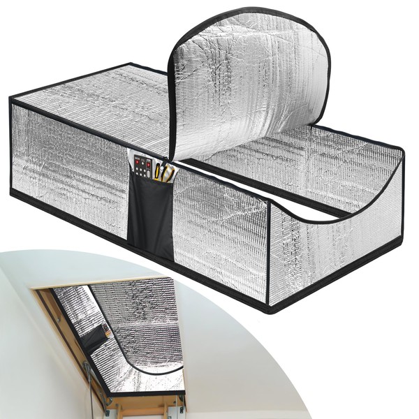 Windspeed Attic Stairs Insulation Cover with Zipper 54×25×11 in Attic