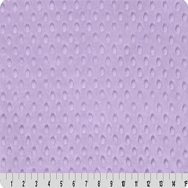 Pico Textiles 3 Yards Bolt - Lavender Minky Dimple Dot Fabric - Sold by The Bolt - Ideal for Blankets, Robes, Soft Toys & Baby Apparel