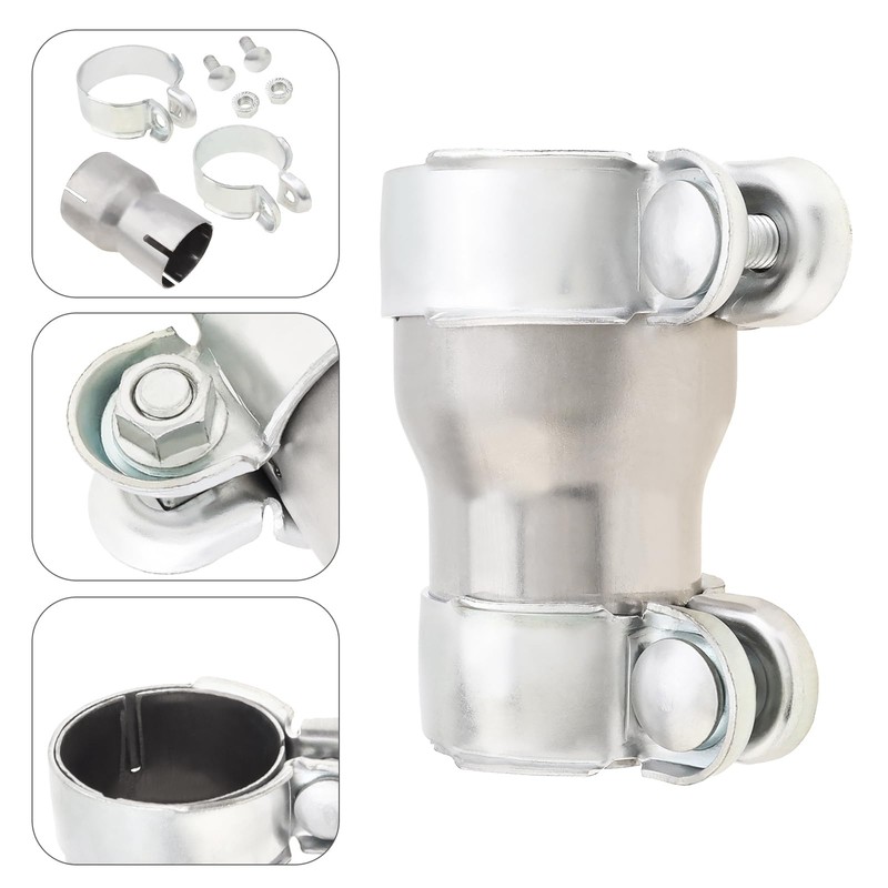 ePathChina 2 to 2.5 Inch Double Clamp Reducing Pipe Exhaust