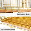 Piivos Dog Crate 30 Inch, Copper Gold Dog Kennel |