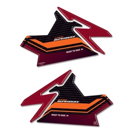 labelbike - 3D Stickers Decorations and Side Protections of Motorcycles compatible with KTM 1390 Super Duke R 2024 - Color Red