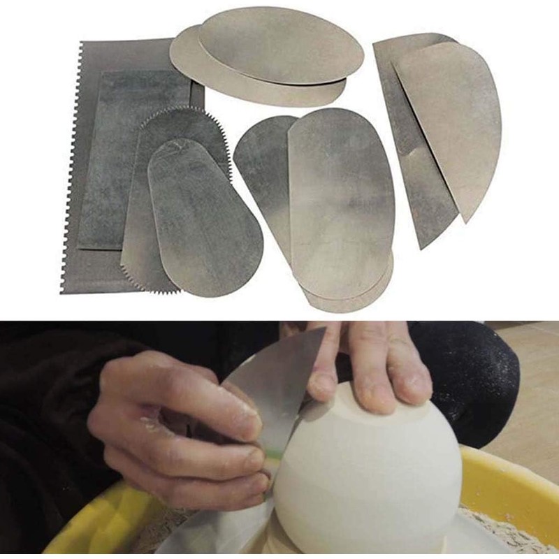 Feqsky 10pcs Steel Cutter Ceramic Tools, Sculpture Pottery Modeling Cutter