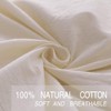 ECOCOTT Duvet Cover King, 100% Washed Cotton 3 Piece Bedding