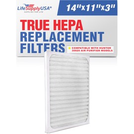 30920 True HEPA Filter Replacement Compatible with Hunter HEPAtech 30905, 30050, 30055, 30065, 37065, 30075, 30080, 30177 Air Purifiers by LifeSupplyUSA