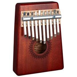 Sela Kalimba 10 - Red, Thumb Piano with 10 Tongues in C Major, with Bag, SE 242, Red