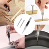 Tekrill 6Pcs Automatic Center Punch, Adjustable Impact Spring Loaded Center