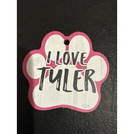 Dog Paw Shaped Magnets: I LOVE MY PET  (I Love TYLER) Dogs, Gifts, Cars