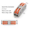 MTUERANC Wire Connectors, Compact Lever Wire Connectors Wire Terminals 2