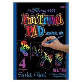 Royal and Langnickel Rainbow Foil Engraving Art Fun Travel Pads - Tropical Fun