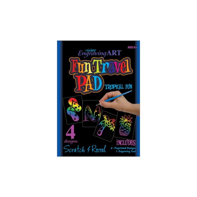 Royal and Langnickel Rainbow Foil Engraving Art Fun Travel Pads