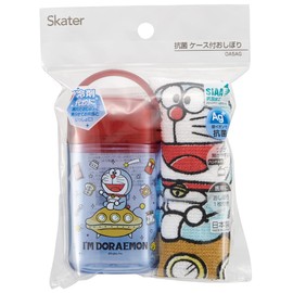 Skater OA5AG-A Anti-Bacterial Hot Towel Set, With Case, I'm Doraemon, Space Sanpo, Made in Japan, 12.6 x 12.0 inches (32 x 30.5 cm)