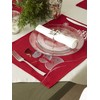 DII - Juego de 4 manteles Individuales Bordados de Navidad,