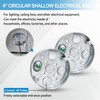 4 Round Shallow Electrical Box,Round Electrical Box for Ceiling Fan