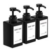 Anhow 3 x 450 ml Shampoo Bottles for Filling, PETG