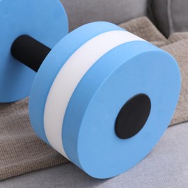 WINOMO Swimming Weights: Water Weights For Water Aerobics - Water Dumbbell:Water Dumbbell Aqua Weight Dumbbells For Aerobics Weights Hand Women Exercise Dumbell Eva Barbell (Blue White)