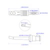 CZJZDZ J.70057A - 2 clips de gancho de prueba, cable