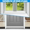 Door Draft Stopper Silicone Seal Strip (Clear, 3INx20FT)