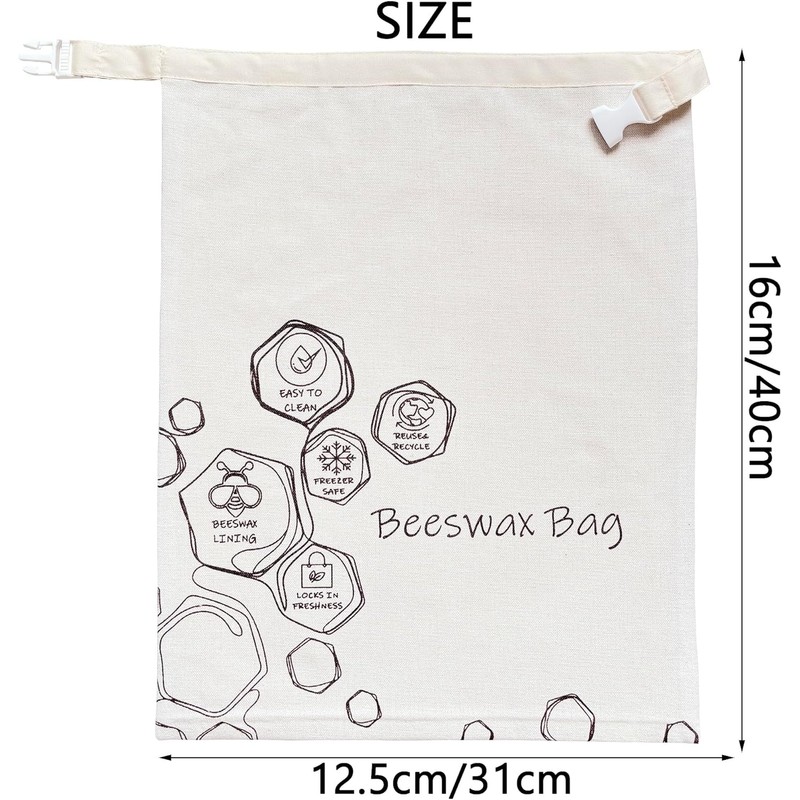 2 Pack Beeswax Bread Bags for Sourdough,Bread Bag for Homemade