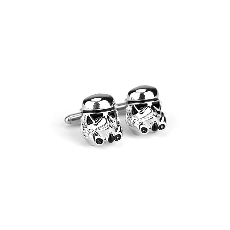 Men's Storm Trooper Clone Trooper Silver & Black Cuff links