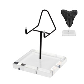 KCGANI Megalodon Shark Tooth Acrylic Base Bracket for 3.5 x 3.1 x 4.9''