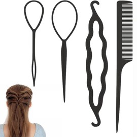 Hair Arrangement Stick, Hair Braiding Kit, Hair Styling Tool, Easy Hair Arrangement, Quick Hair Comb, Bun Hair, Women's Hair Styling Tool, Beginner and Professional, Stylish Hair Arrangement Tool Kit