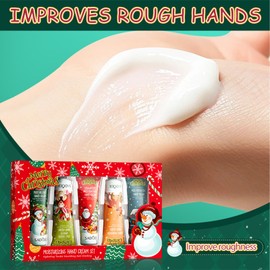 Christmas Hand Cream, Hand Cream Gift Set, Hand Cream Gift Sets for Women, Nourishing Hand Cream Set, Daily Moisturising Hand Cream Set For Women Perfect Gifts (5Pieces)