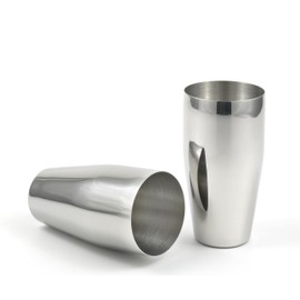 StainlessLUX 77366 2-piece Brilliant Stainless Steel Tumblers / (24 Oz) Drinking Glass Set - Quality StainlessLUX Drinkware for Your Enjoyment
