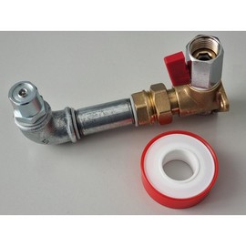 Compressed Air Filling Connection FVM 12-AD, Wall Mount 1/2 Inch Tyre Inflator Stand Filling Gauge