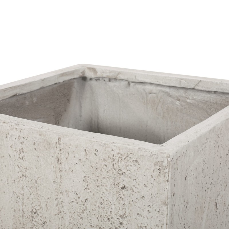 Christopher Knight Home Vanessa Outdoor Modern Large Cast Stone Square
