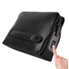 Fipilock FL-V1 Men Zipper Leather Wallet Smart Fingerprint Security Anti