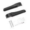 2Pcs Front Foot Peg Bracket Left And Right Black Footrest