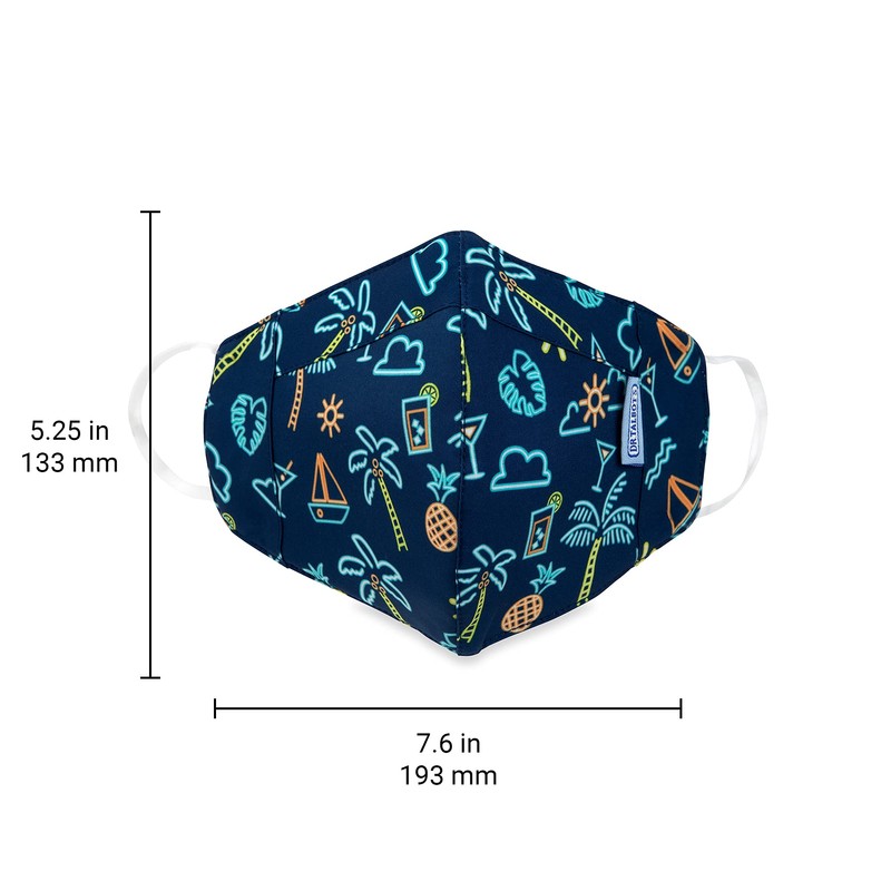 Dr. Talbot's Adult Washable Cup-Shaped Cloth Face Mask for Personal
