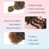 MLETULIPS Curly Crochet Braiding Hair Extensions Deep Wave Braiding Hair