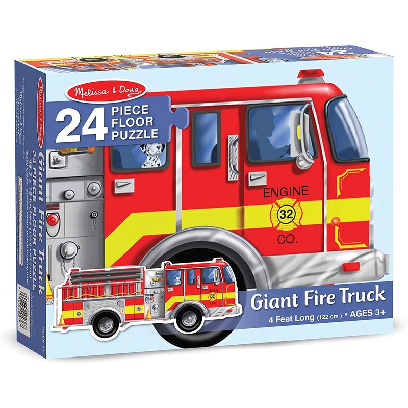 Melissa & Doug Fire Truck Jumbo Jigsaw Floor Puzzle (24