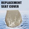 Priprilod Perforated Tan Driver Side Bottom Replacement Seat Cover Fit