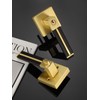 Gold Door Handle 1 Pcs, Privacy Door Levers with Black