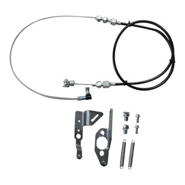 Universal P7100 Throttle Swap Kit Fit for Cummins 5.9L 12V Engines (6BT/4BT) - Includes 36" Adjustable Cable, Mounting Brackets & Return Springs - Compatible with P7100 Injection Pumps