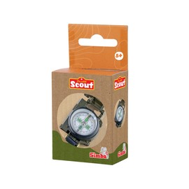 SIMBA 109452665 Scout Children's Compass from 5 Years - Folding Pocket Compass with Metal Housing and Visor Device, Researcher and Explorer Toy for Girls and Boys