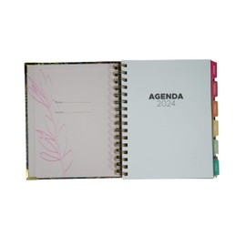 School Diary Page by Day | Ideal for Teachers and Students | Black | Measures 2 x 18 x 21.5 cm – Sweet Color