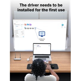 HDMI Radio Transmission with USB A for Windows 7 and Mac OS 10.15.7 and Above Only, Lemorele UHD/5G Wireless HDMI Transmitter and Receiver, Wireless HDMI Radio Transmission with USB A for Media