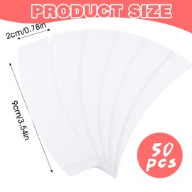 Piriuuo 50 Pcs Double Sided Wig Tapes, Waterproof Wig Tape for Lace Wigs Adhesive Lace Tape for Wigs C-Shaped Lace Wig Tape Hair Tape for Wigs Toupee Tape for Lace Front Wig Toupee