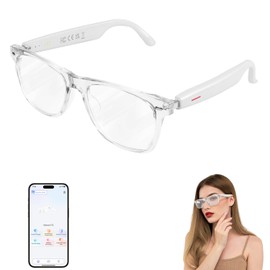Smart Glasses, AI Bluetooth Glasses for Women/Men with 144 Language Instant Translation & Interpretation, Blue Light Filtering Photochromic Transition Lenses, Touch Control and Voice Control