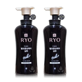 ryo [Latest Model] Ryeo Jingyeolmo Hair Loss Symptom Care Shampoo 490ml + Free Mask. Contains domestic red ginseng. Cares for hair loss symptoms and weakened scalp and hair roots. 1 free mask included. 2 packs / [최신형] 려 진결모 탈모증상케어 샴푸 490ml + 마스크 증정 국내산홍삼