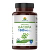 Brieofood Organic Bacopa 1500mg, 45 Servings, Vegetarian, Gluten Free, 90