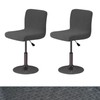 LAGAHS 2PCS Bar Stool Covers, Dark Gray Stretch and Removable