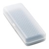 Meigan Eyeglass Case, Small, Slim, Lightweight, Compact, Transparent, Skeleton, Frosted,