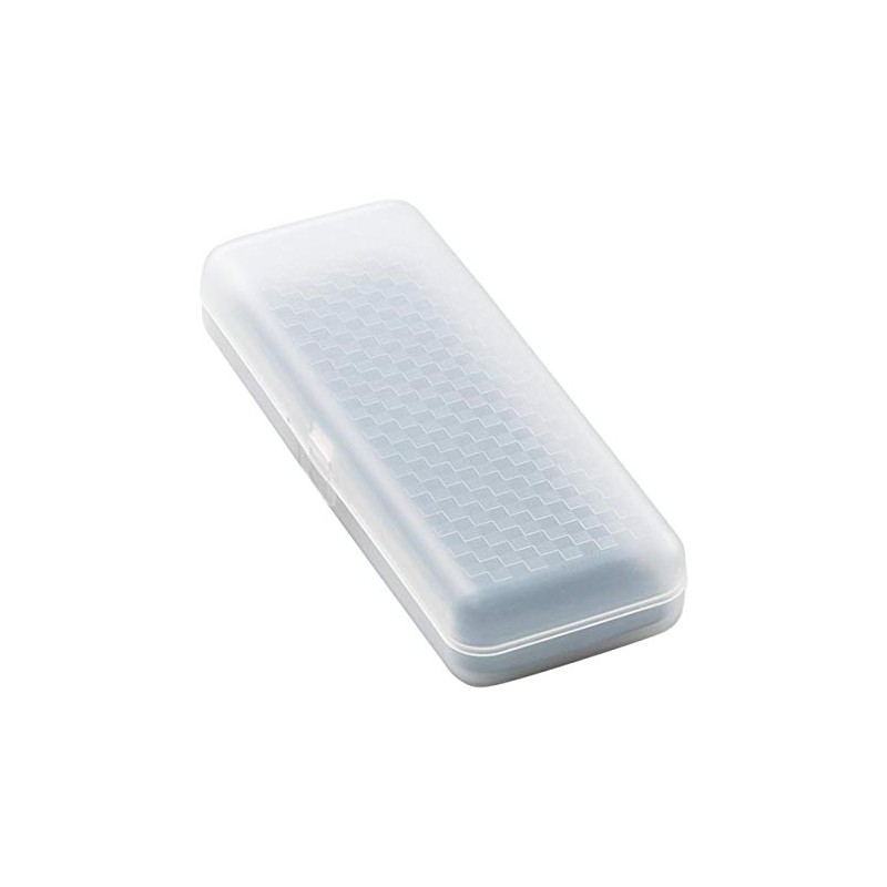 Meigan Eyeglass Case, Small, Slim, Lightweight, Compact, Transparent, Skeleton, Frosted,