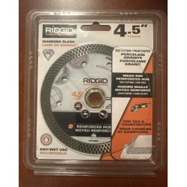 RIDGID 4.5-inch Continuous Rim Diamond Blade with Mesh Rim Brand New Sealed
